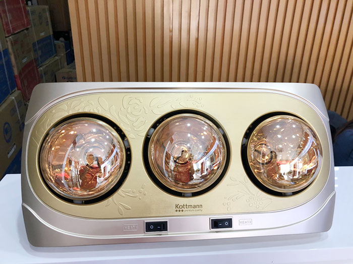 Đèn sưởi nhà tắm 3 bóng Kottmann vàng K3B – NV