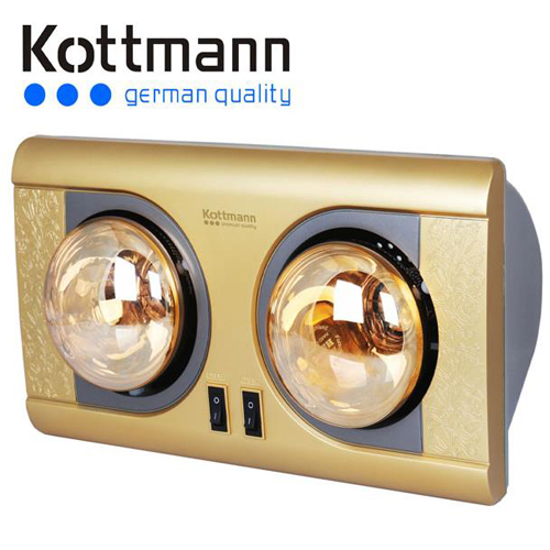 Đèn sưởi nhà tắm Kottmann 2 bóng K2B-NV