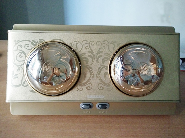 Đèn sưởi nhà tắm 2 bóng Heizen chính hãng HE-2B