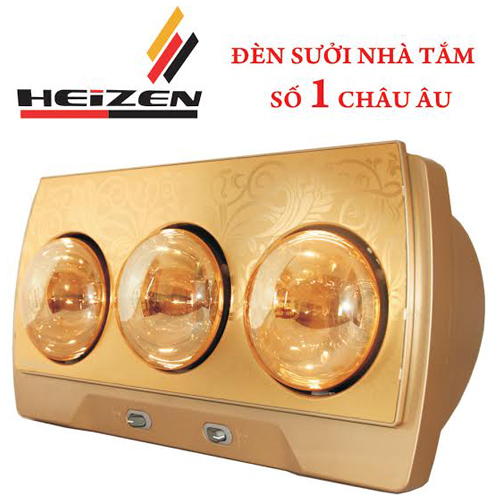 Đèn sưởi nhà tắm 3 bóng Heizen giá rẻ HE-3B