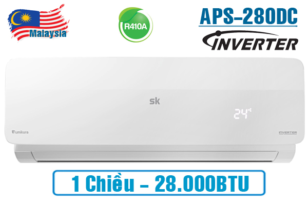 APS/APO-280 TOKYO, Điều hòa Sumikura 28000BTU 1 chiều Inverter