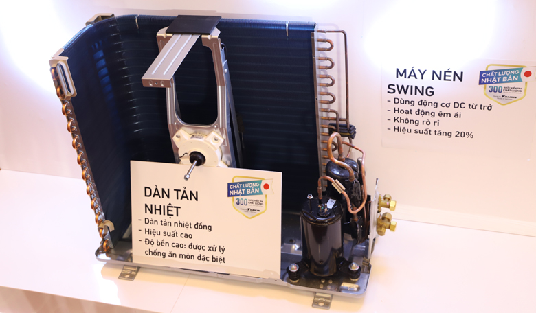 Điều hòa Daikin dàn đồng cánh tản nhiệt xử lý chống ăn mòn