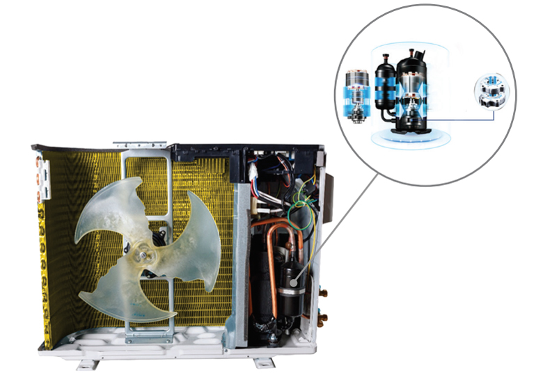 Điều hòa Nagakawa dàn đồng, cánh tản nhiệt gold fin