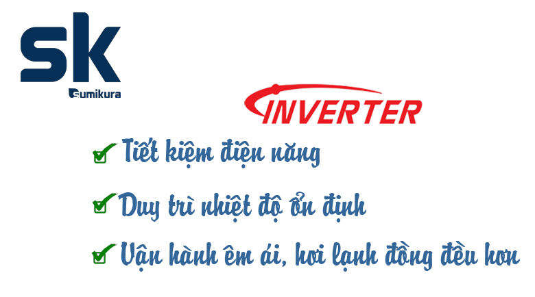 Điều hòa Sumikura inverter tiết kiệm điện