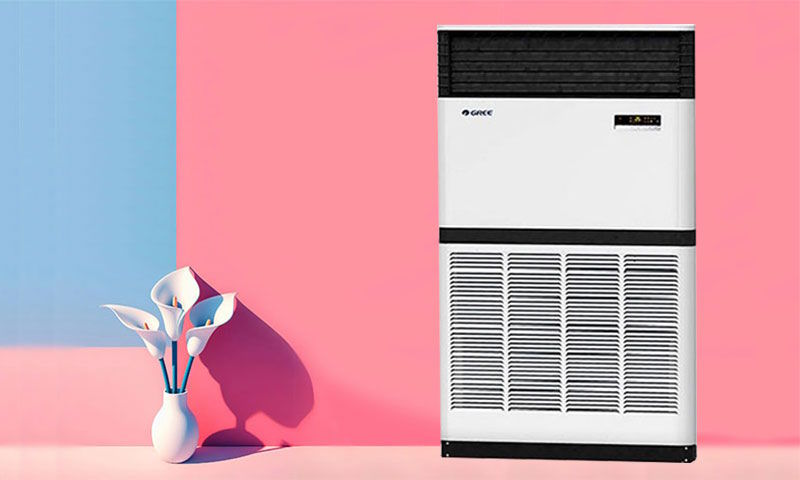 Thiết kế dàn lạnh sang trọng, tối ưu không gian Điều hòa tủ đứng Gree 96.000BTU 2 chiều Inverter RF28WPd/NA-M