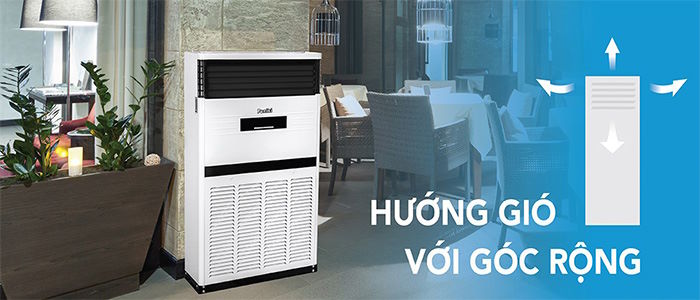 Công suất cực lớn – Làm lạnh và sưởi ấm hiệu quả Điều hòa tủ đứng Gree RF28WPd/NA-M