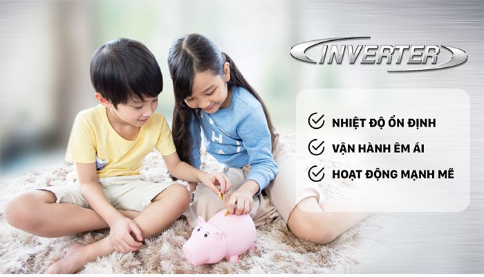 Công nghệ Real Inverter tiết kiệm điện vượt trội Gree RF28WPd/NA-M